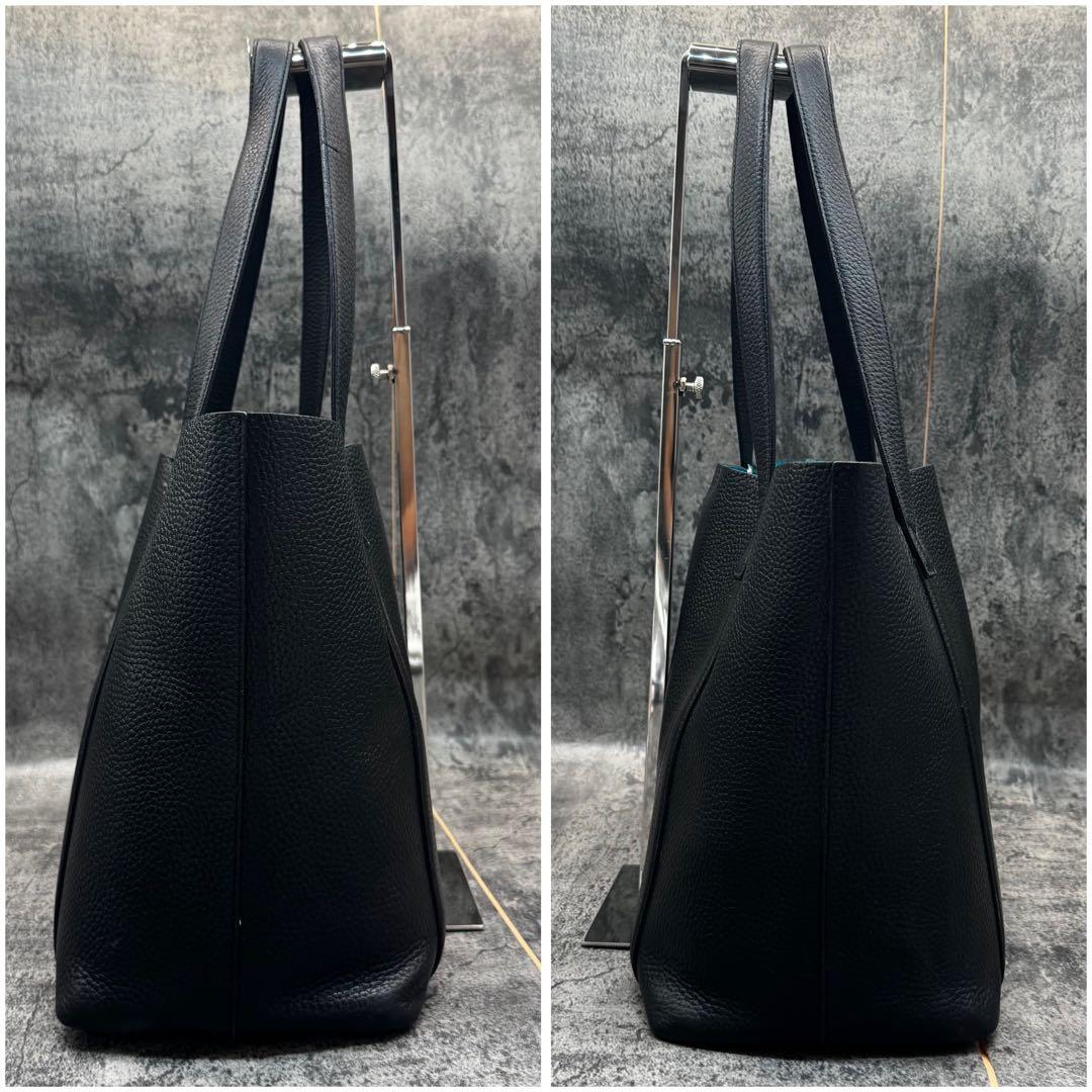 極美品✨ペッレモルビダ テーラマリーナ 肩掛け トートバッグ ブラック レザー