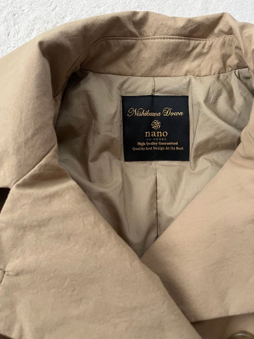 nano universe×西川DOWN　東原亜希　トレンチダウン　size３６