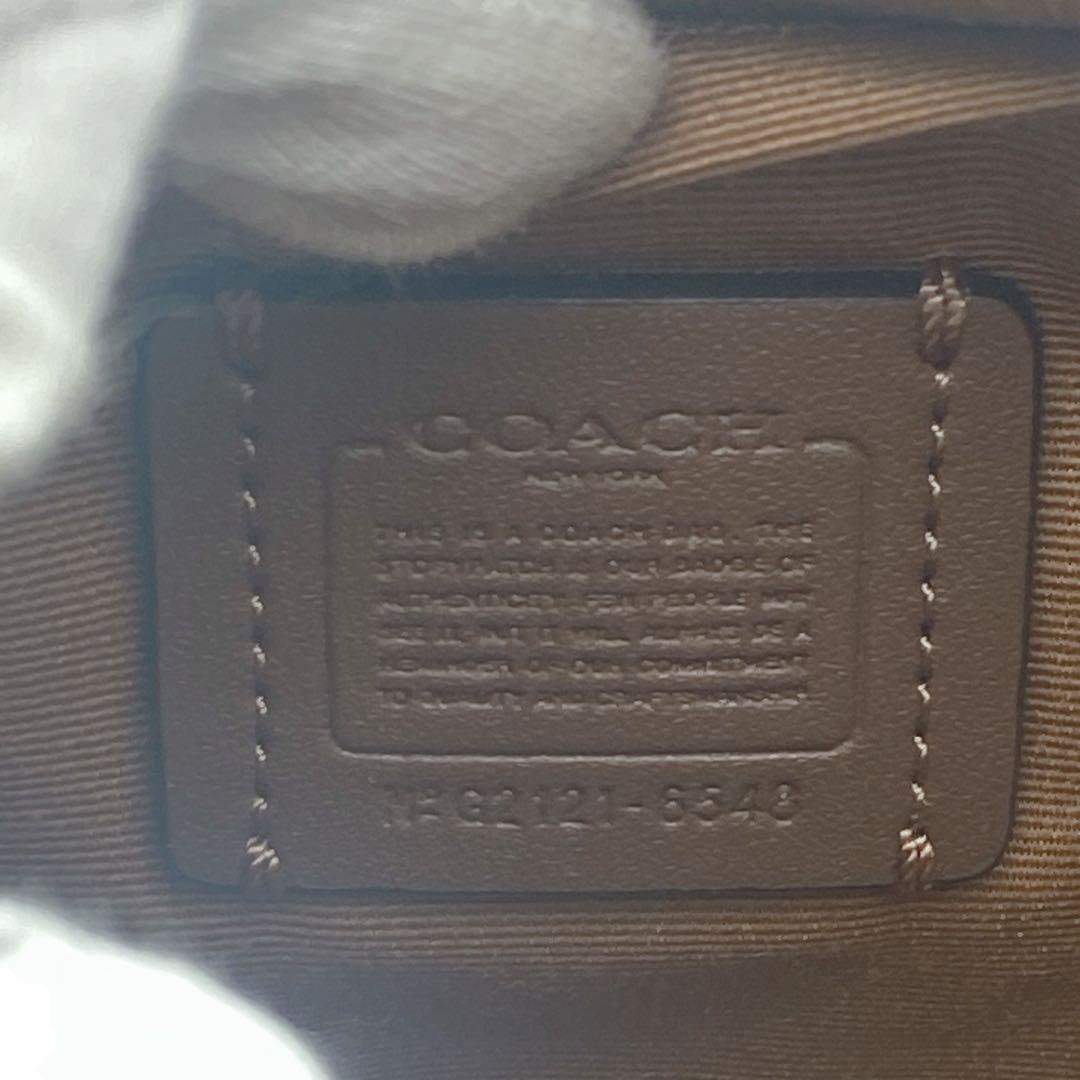 【未使用級】 COACH コーチ ボディバッグ ウエストバック シグネチャー