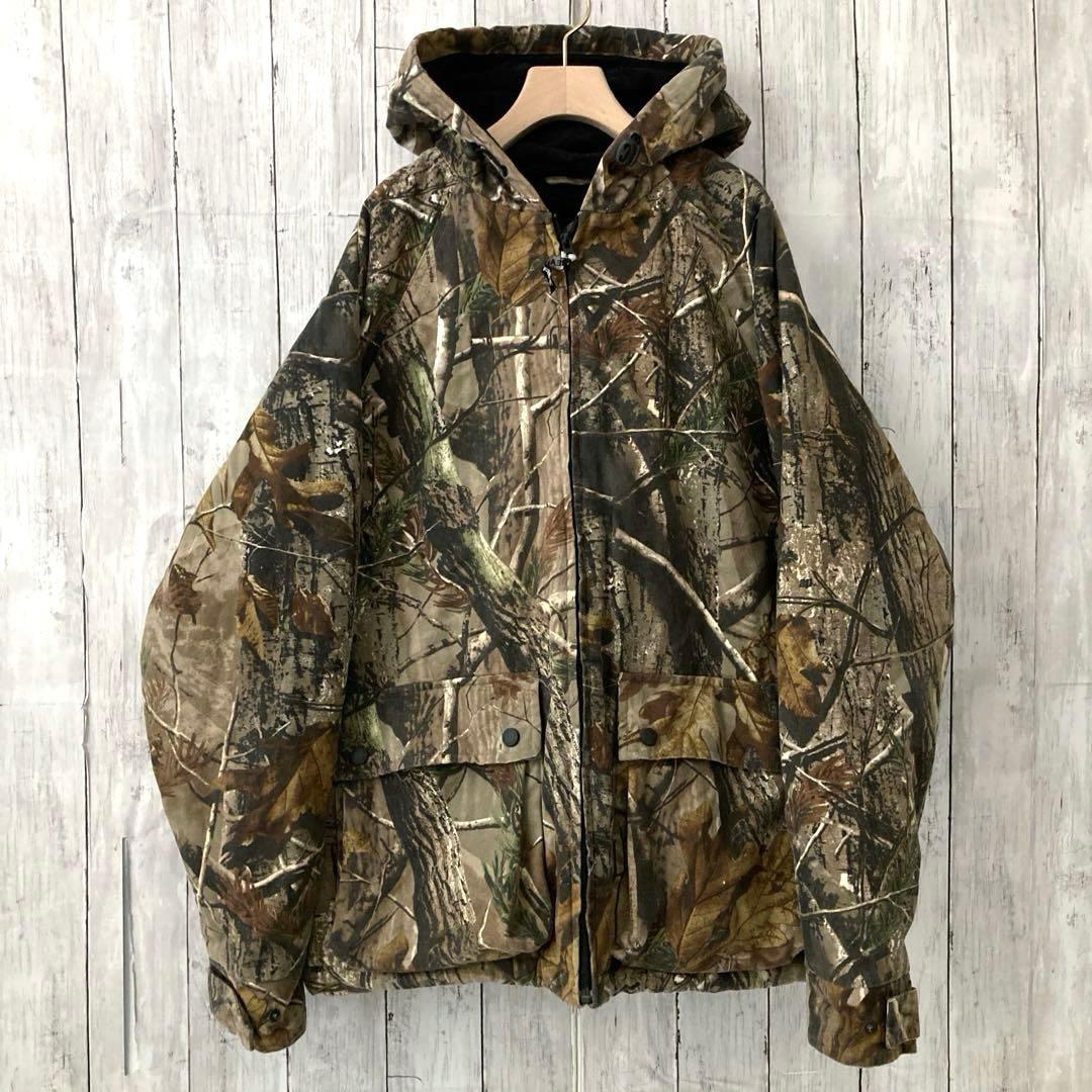 さ*な様 REALTREE 総柄リアルツリープリント中綿キルティングジャケッMア