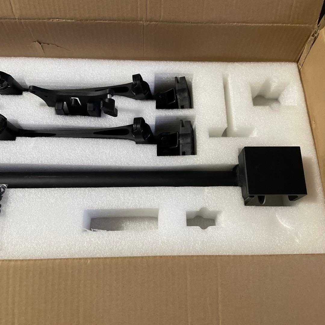 美品❣️Bauhutte ロングモニターアーム　トリプル BMA-300N-BK