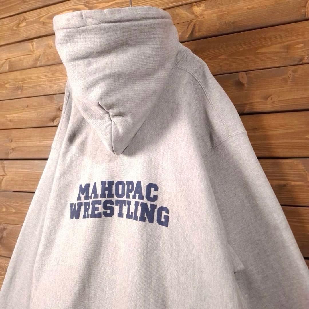 00s チャンピオン 両面プリント リバースウィーブ プルオーバー パーカー L