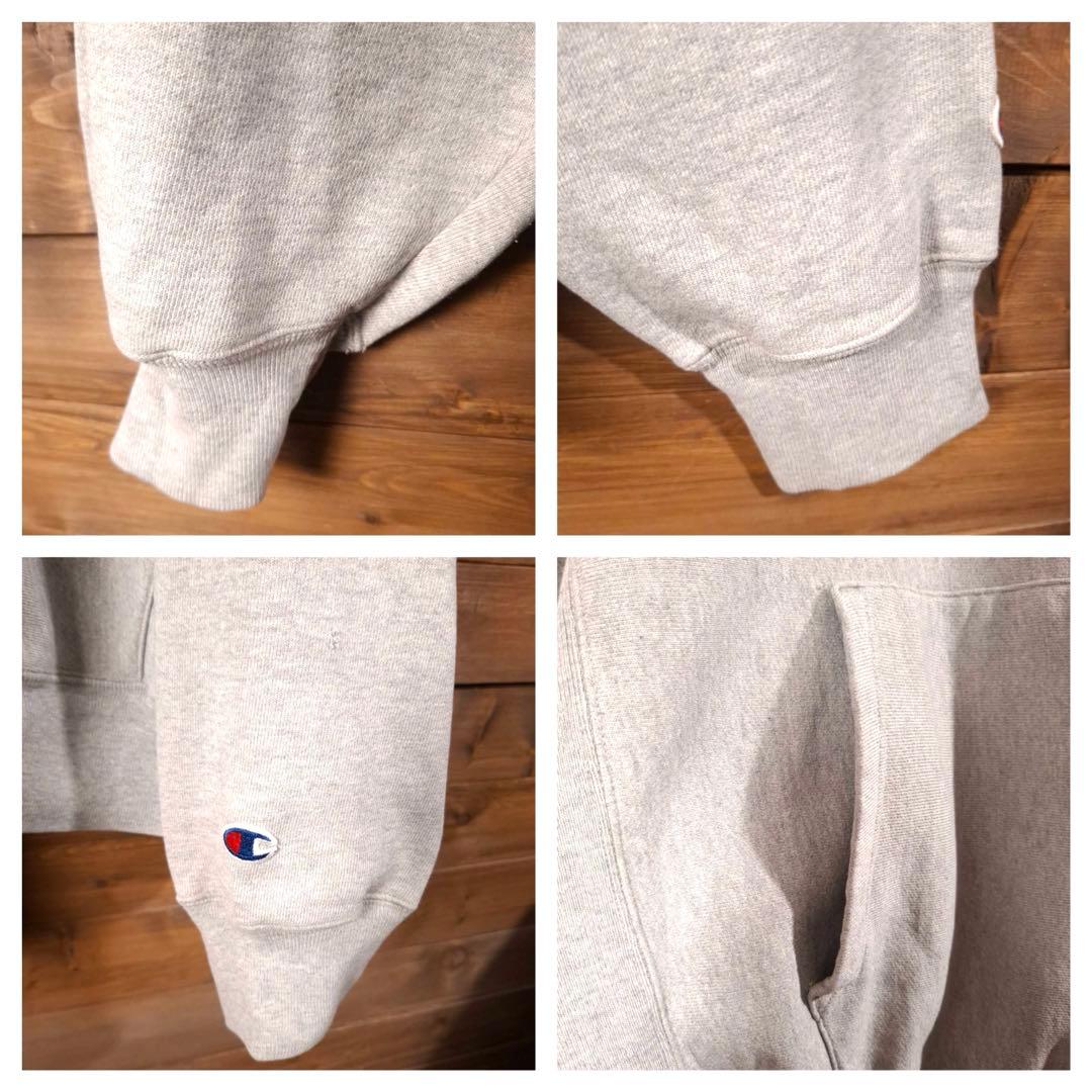 00s チャンピオン 両面プリント リバースウィーブ プルオーバー パーカー L