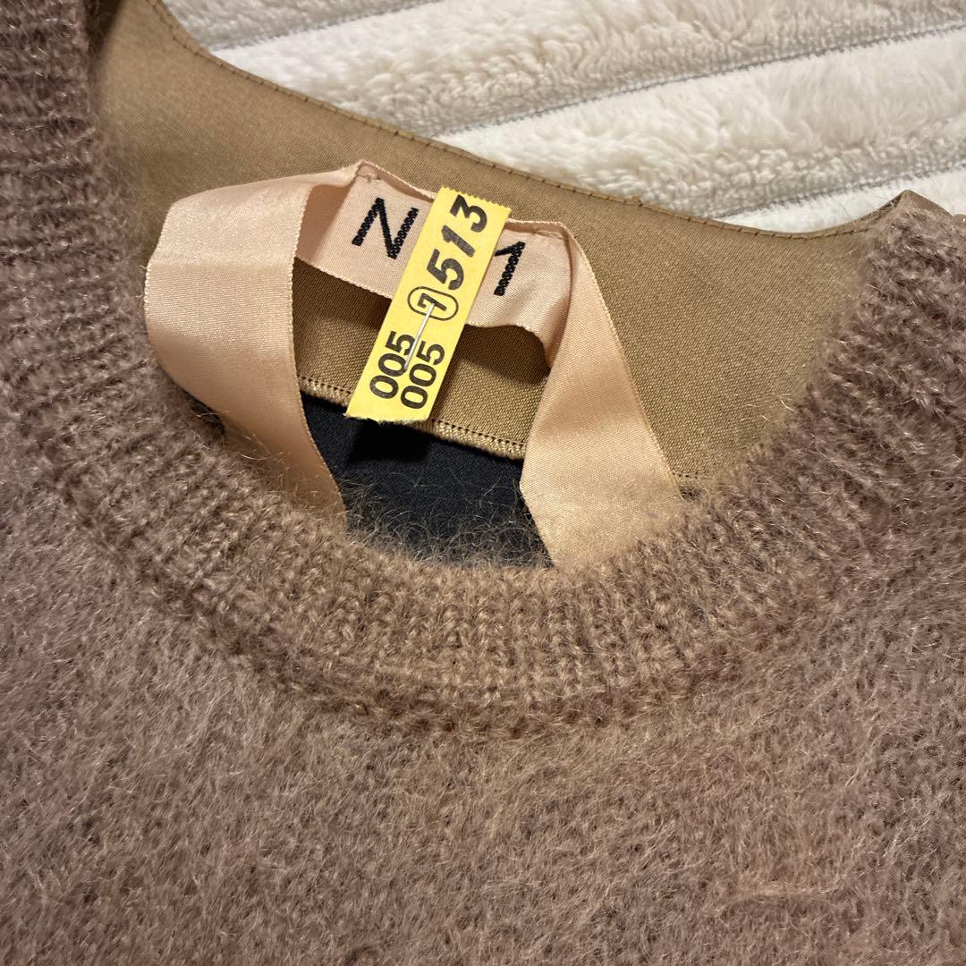 【美品】N°21 ヌメロベントゥーノ　ニット　長袖　フリンジ　ブラウン