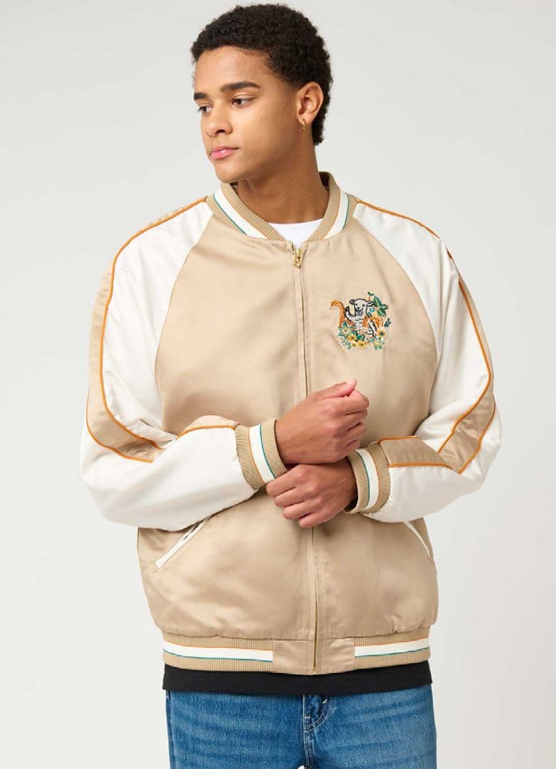 フラワーカンフーラムチョップ｜スカジャン 男女兼用 L 新品