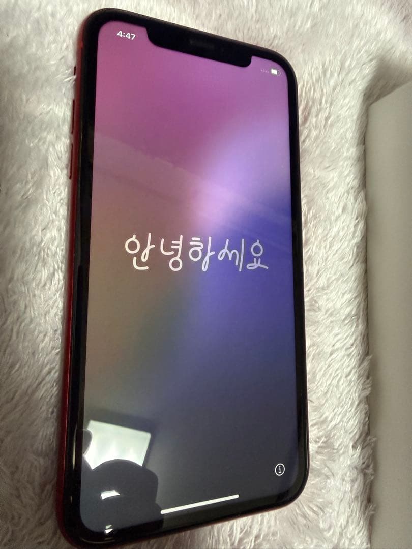 【中古、美品】iPhone XR 128GB レッド