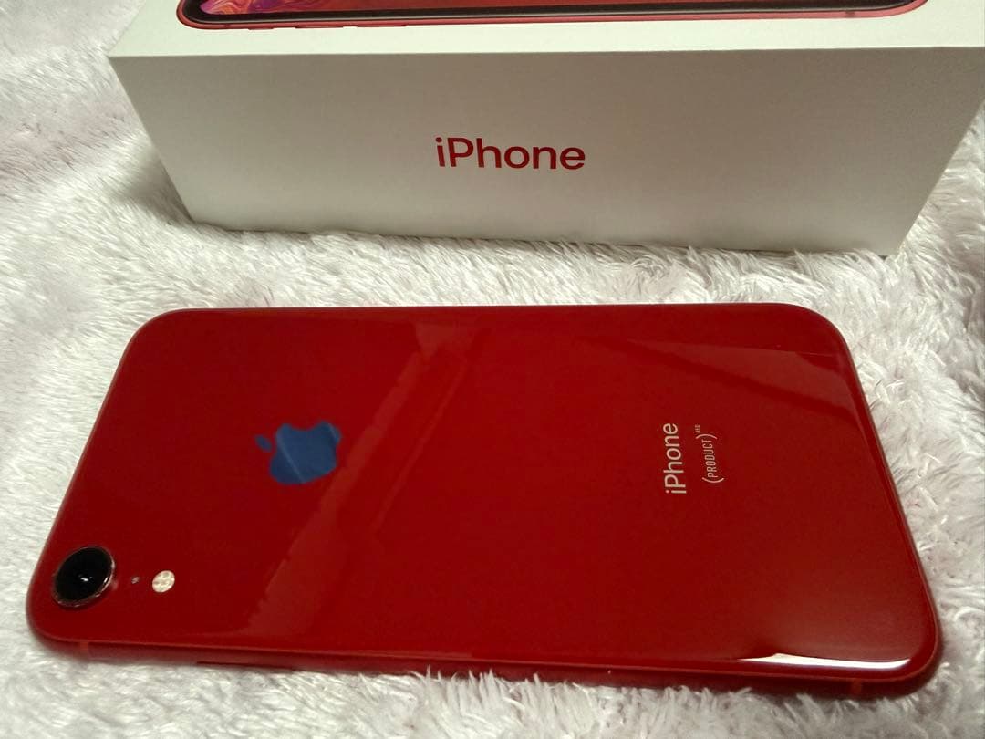 【中古、美品】iPhone XR 128GB レッド