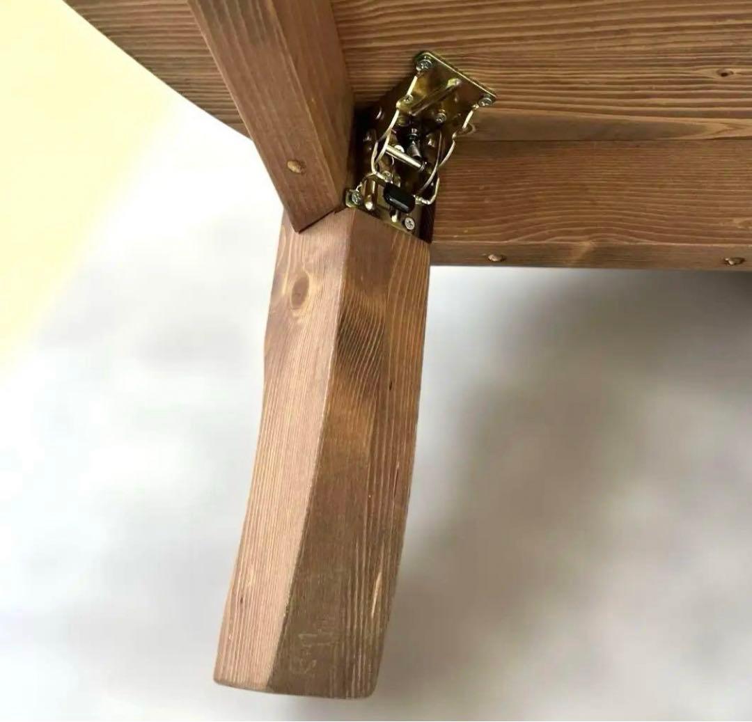 国産松無垢材　座卓　ローテーブル90cm