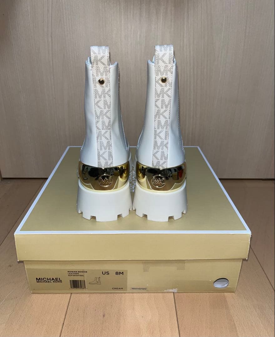 MICHAEL KORS レザー&ロゴ チェルシーブーツ