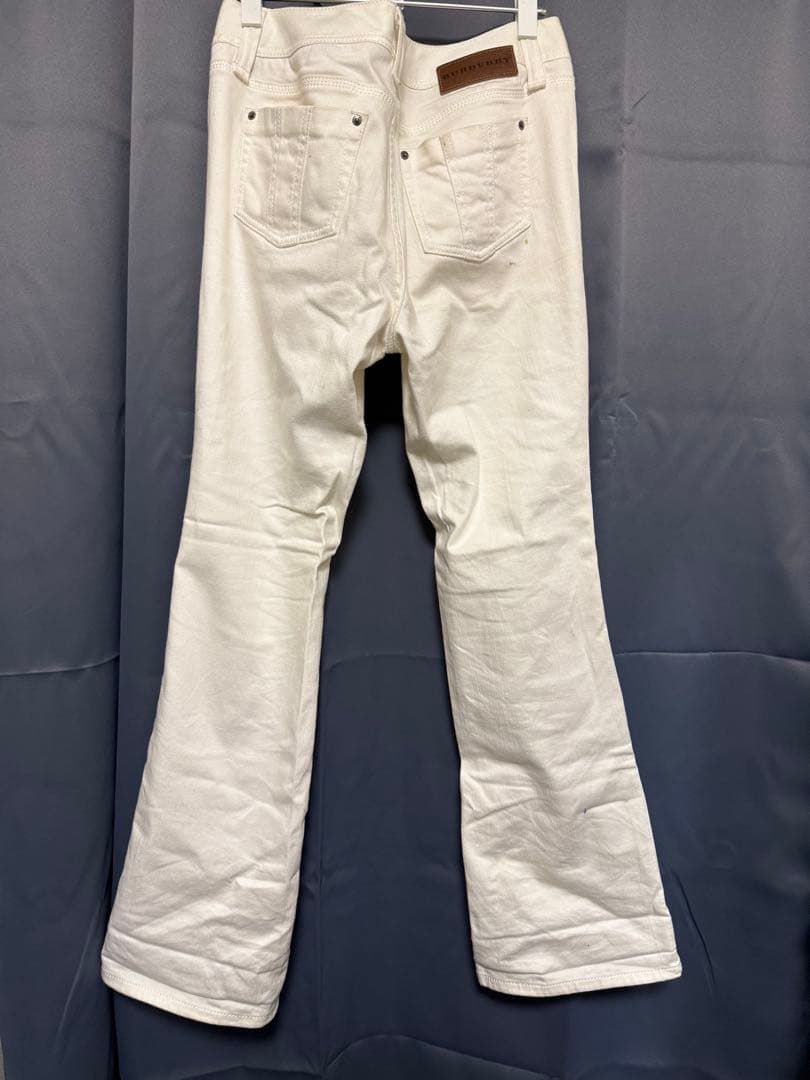 パンツ archive flare denim White BURBERRY opium
