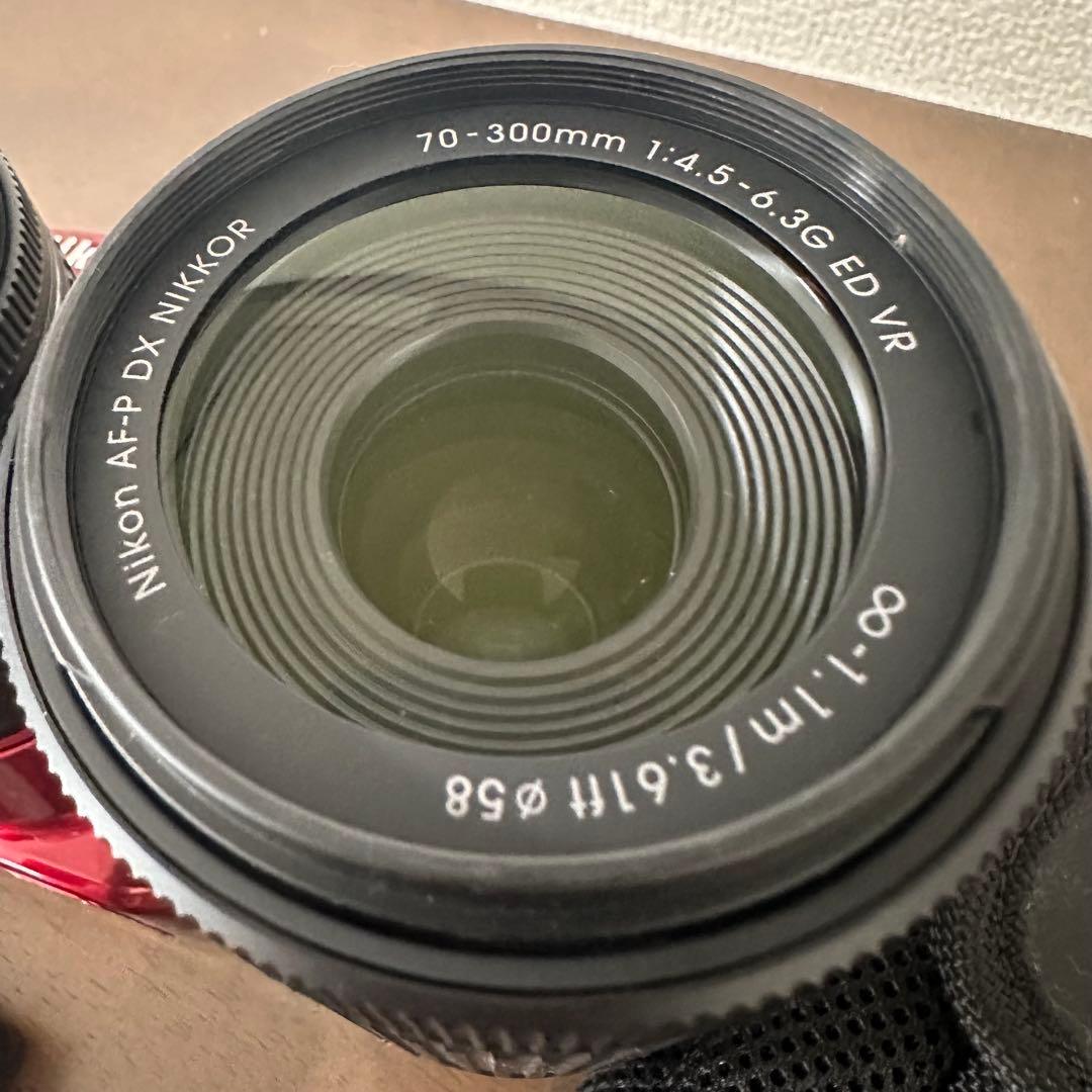 美品 Nikon D3400 ダブルズームキット レッド デジタル一眼レフカメラ