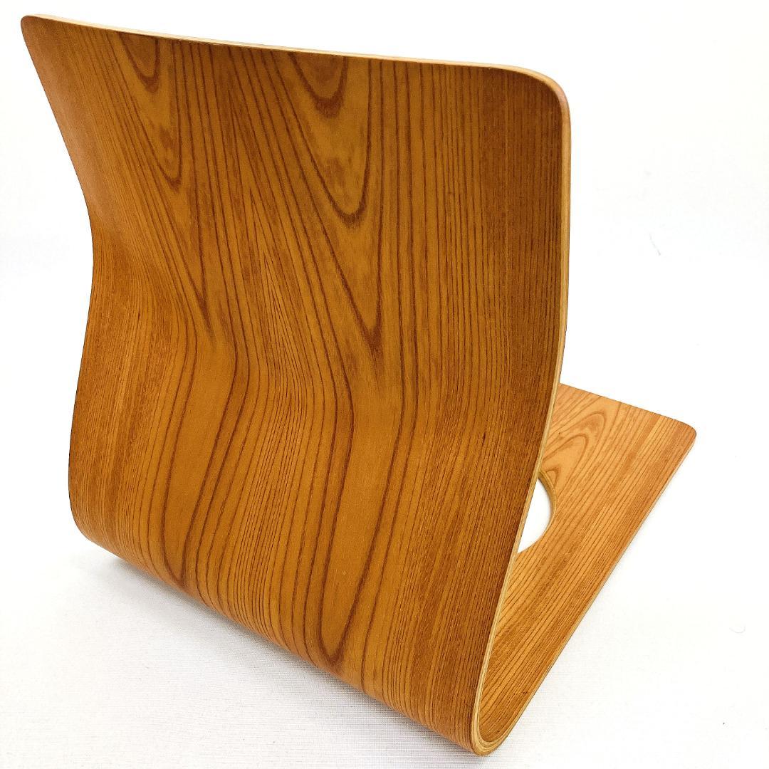 Tendo 天童木工 座椅子 2脚セット 藤森健次 曲げ木 ケヤキ板目 曲木⑥
