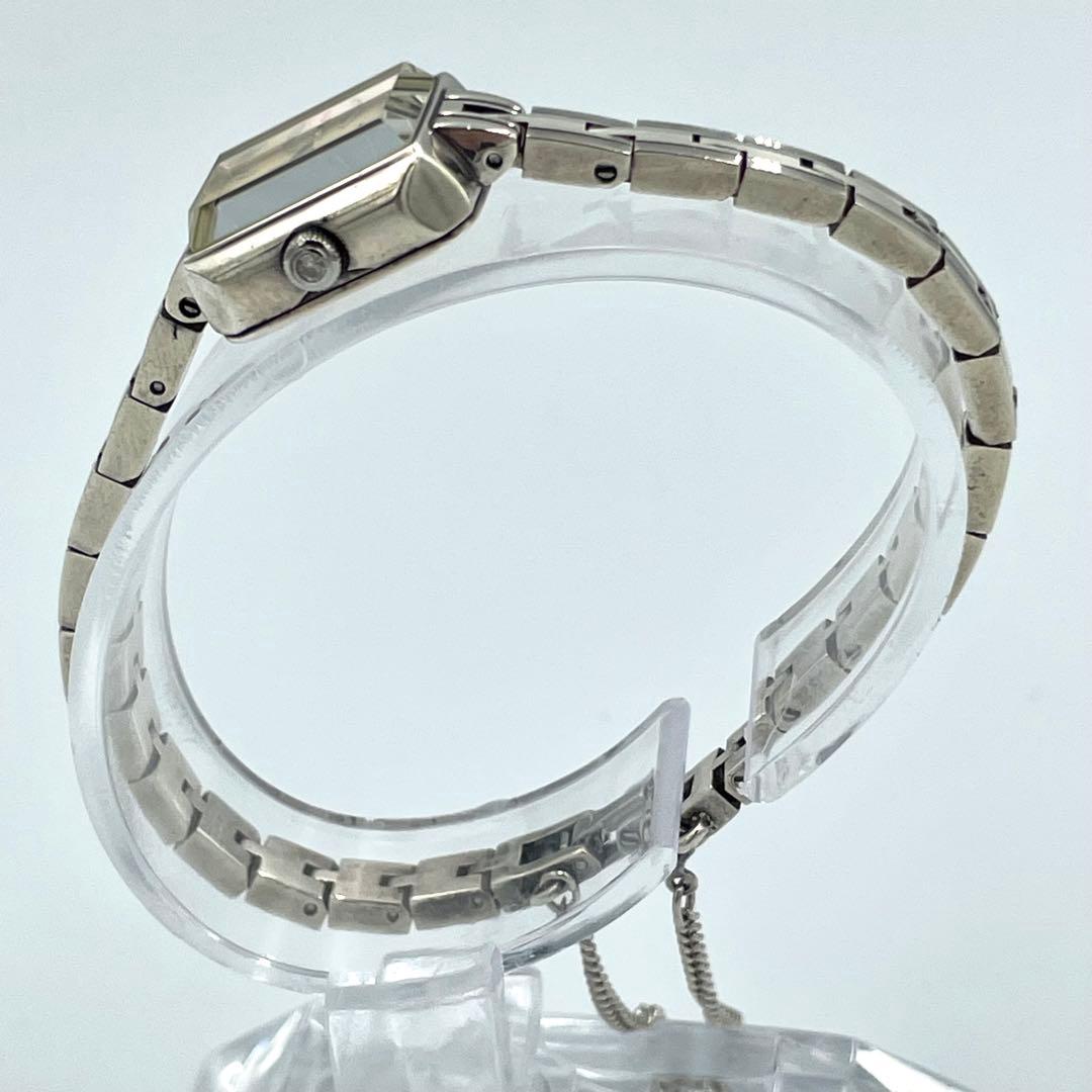 agete アガット 腕時計 クォーツ アナログ パール スクエア ダイヤ