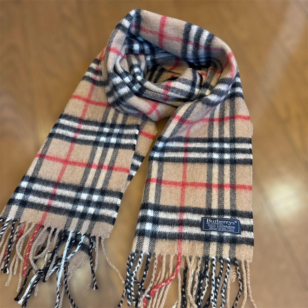 バーバリー　バーバリーロンドン カシミア マフラー ストール　ノバチェック