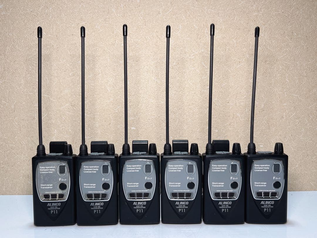 ALINCO DJ-P11 6台セット　中古品