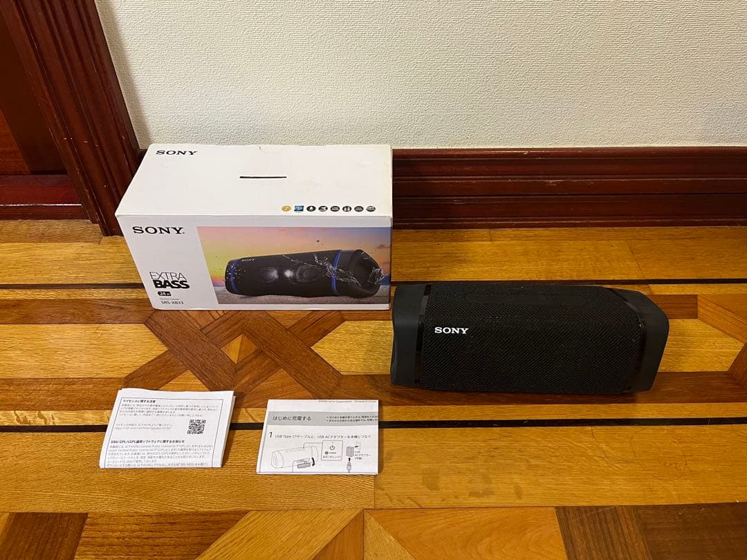 SONY ワイヤレスポータブルスピーカー SRS-XB33 ブラック