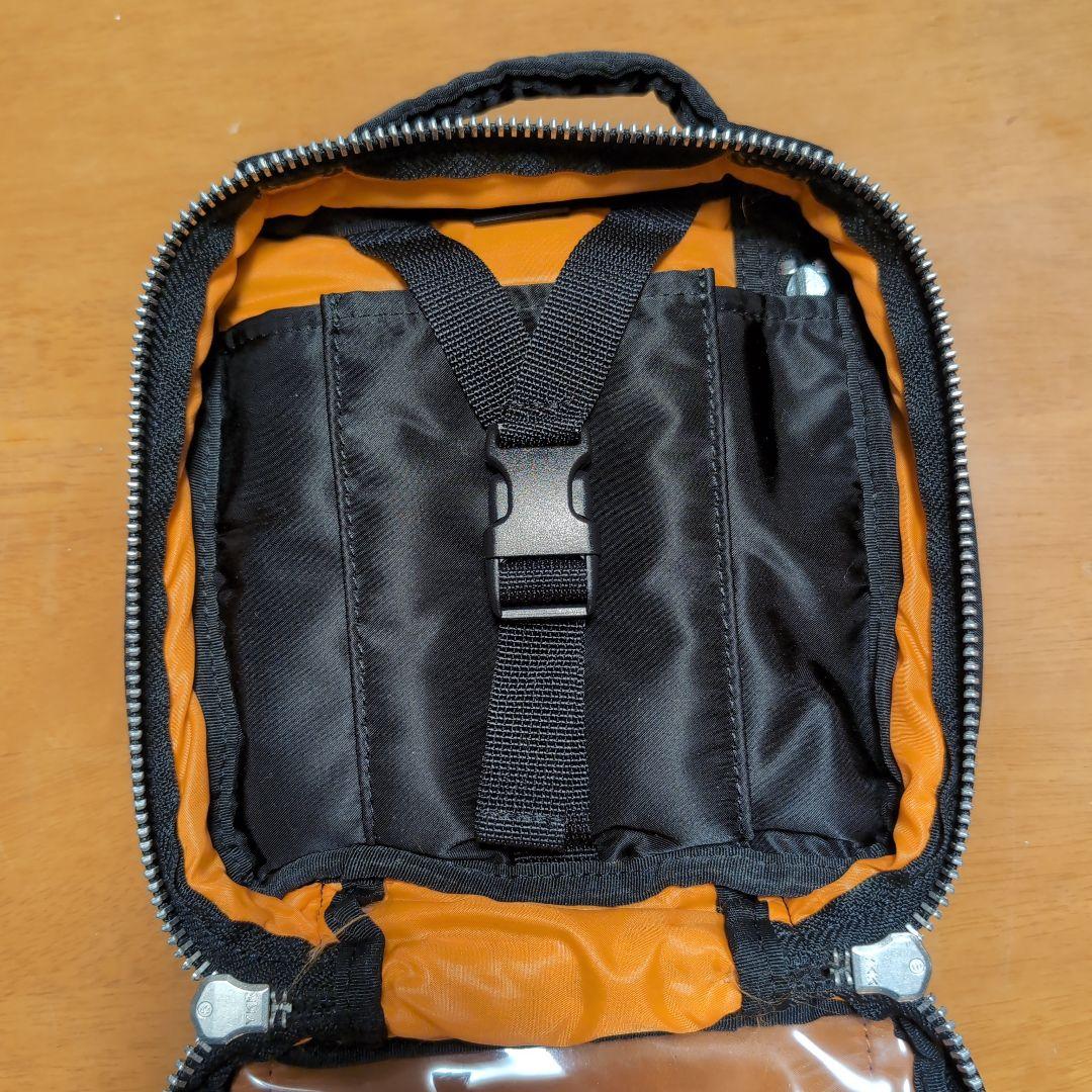 PORTER タンカー ブラック ナイロン ショルダーバッグ