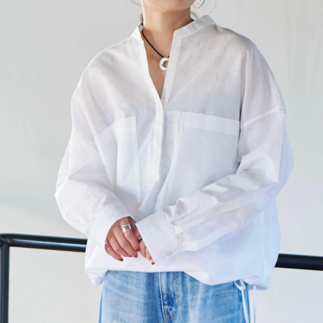 ハードマンズリネンコットンスキッパーシャツ