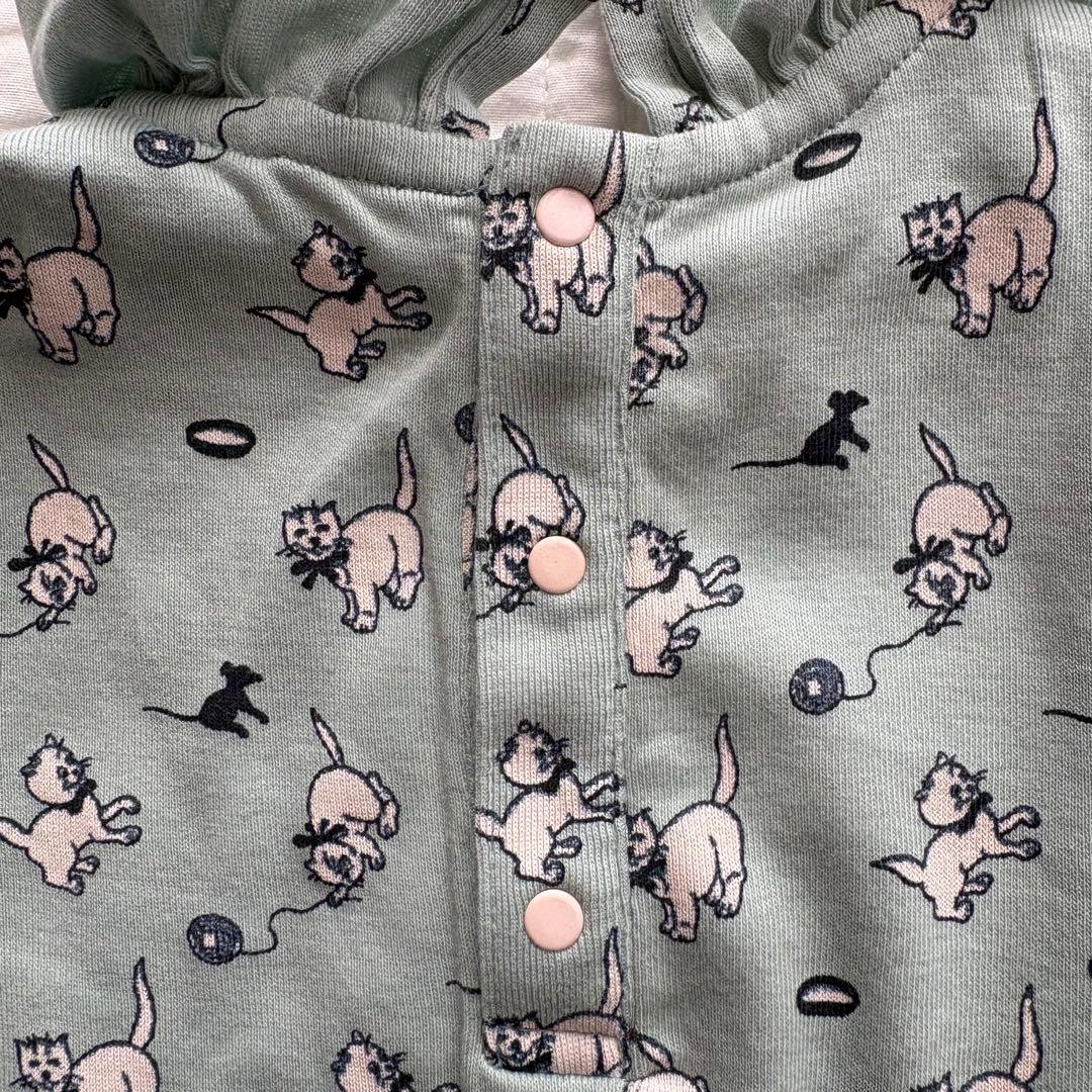 ロンパース・カバーオール Misha&Puff Sage Cat&Mouse 12-18m