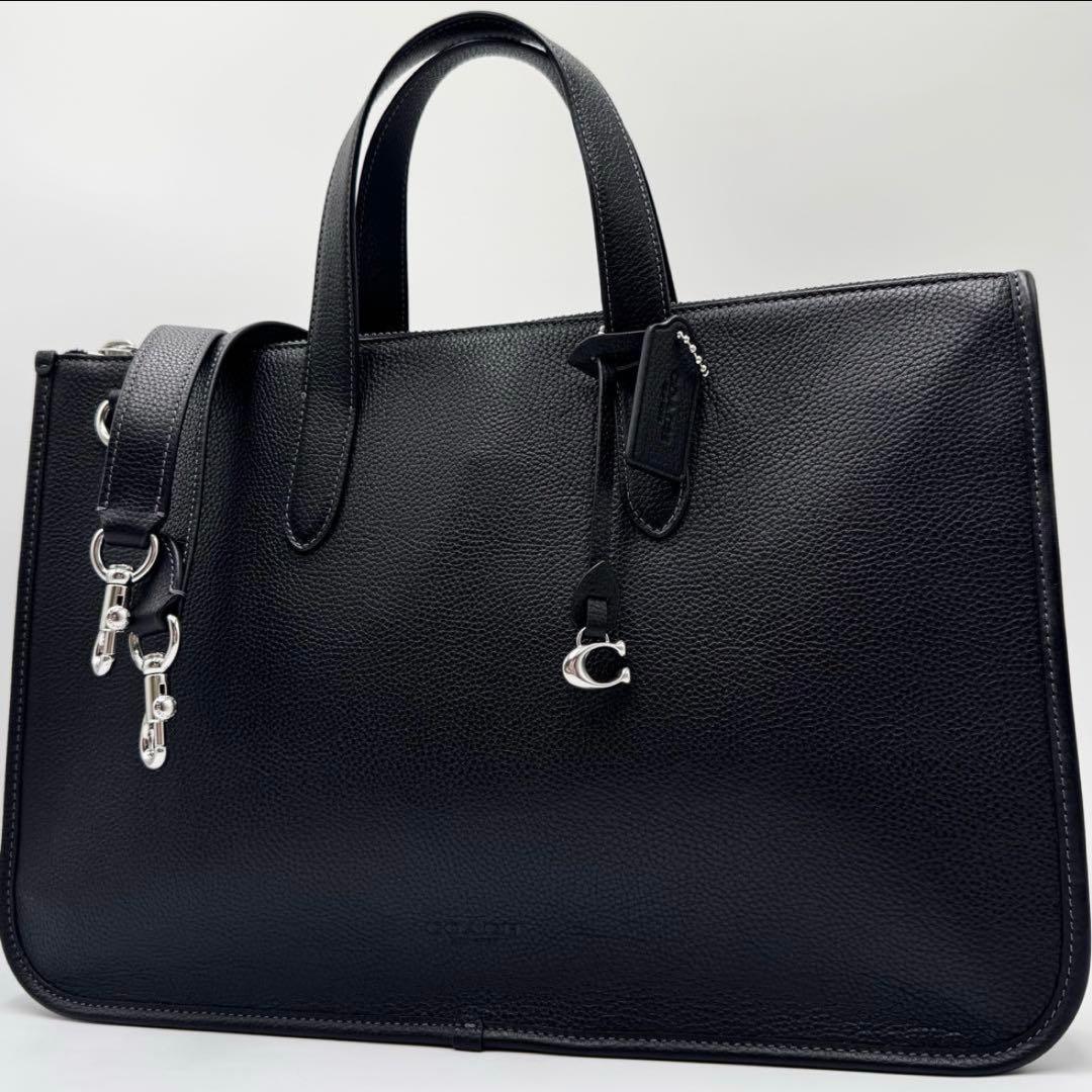 現行/未使用✨ コーチ アイザック ワークバッグ 2way ビジネス A4 黒