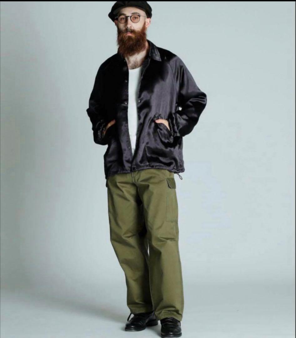 美品 schott ショット レーヨン コーチジャケット サテン L 黒