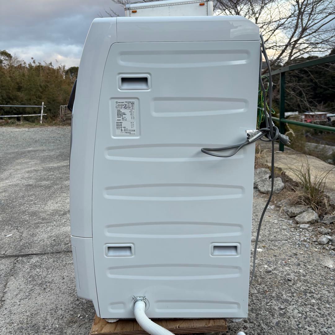 寺222 SHARP ドラム式洗濯乾燥機 ES-S7J-WL 2024年製