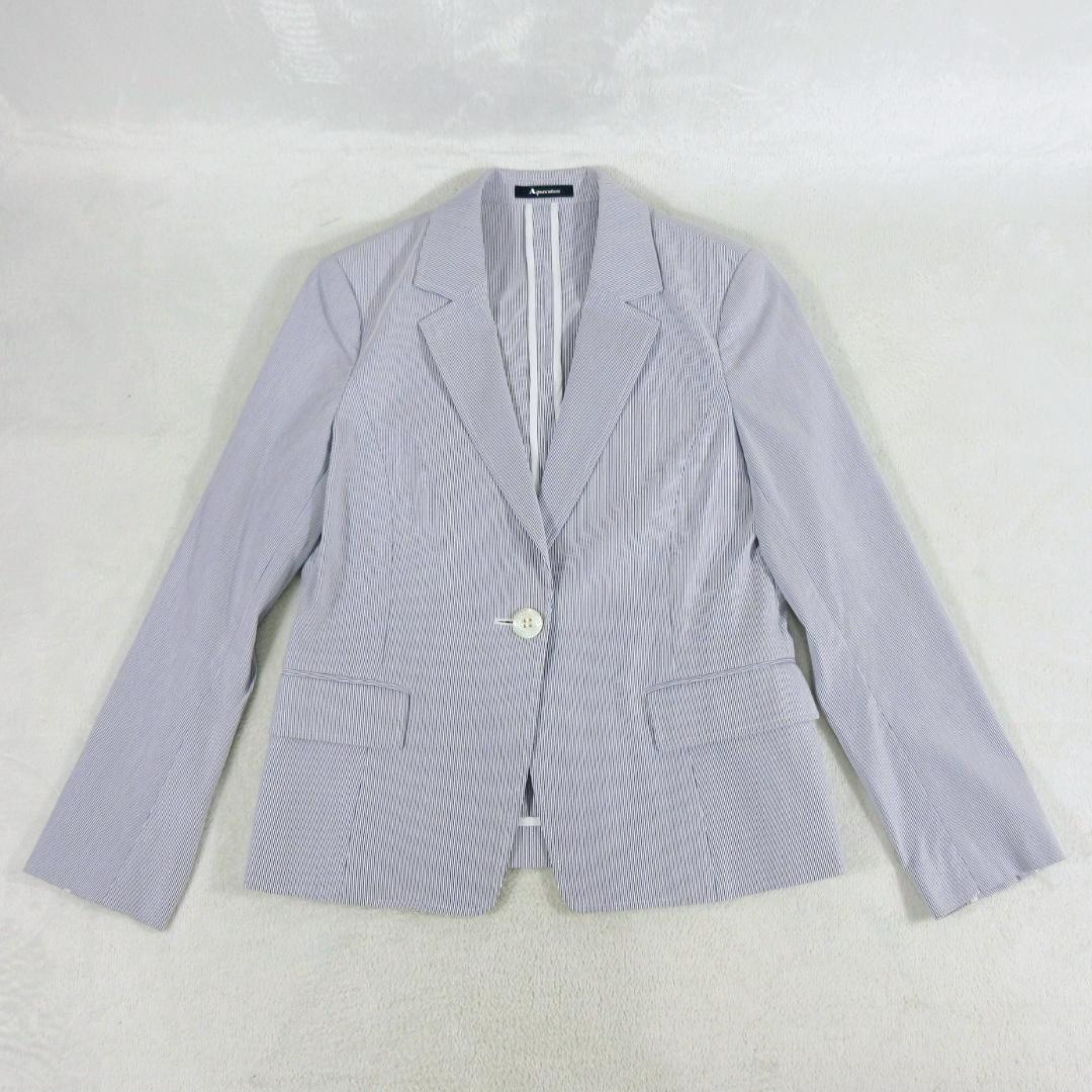 ✨キャリアウーマン御用達/涼快✨アクアスキュータム パンツスーツ L 極美品