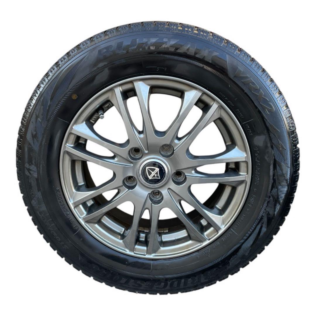 美品　スタッドレスタイヤ4本セット　VRX2 wedsアルミ195/65R15