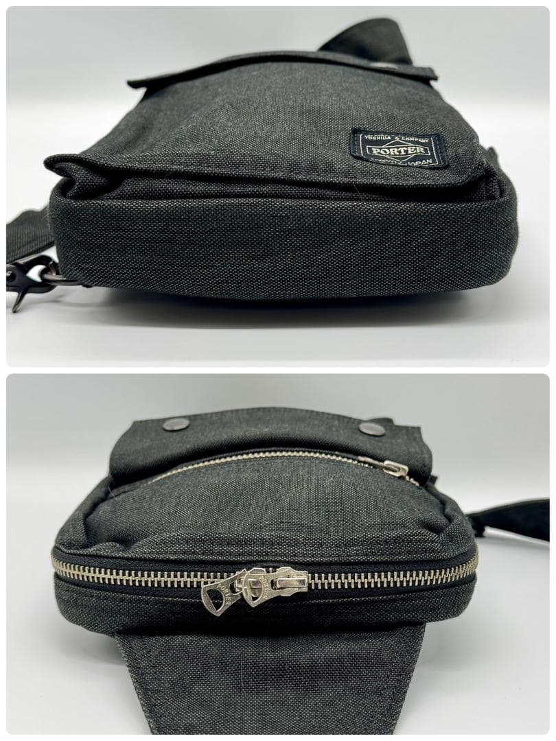 PORTER ポーター スモーキー ショルダーバッグ ボディバッグ ブラック