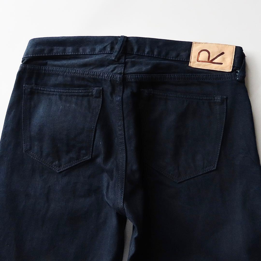 美品 45R おこめ納戸納戸デニムの5 27 ストレートデニム