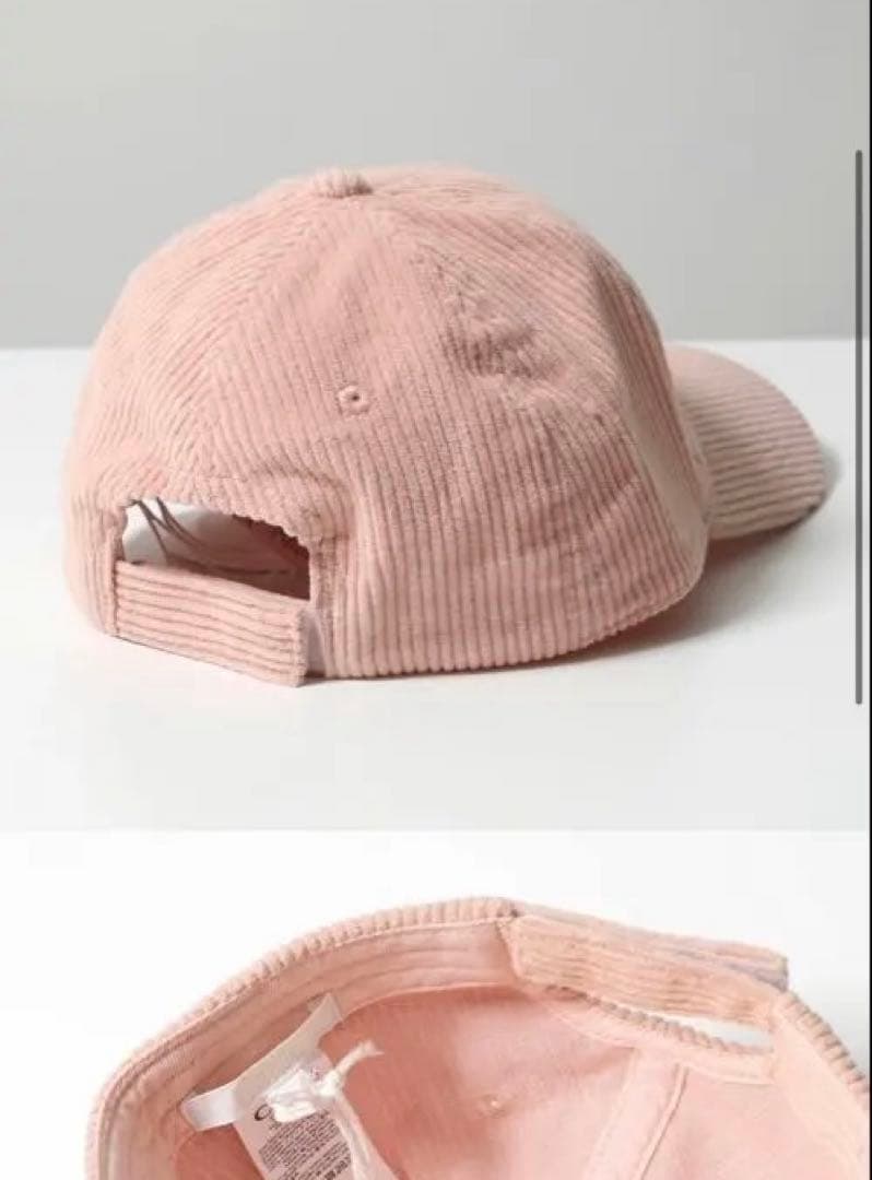 Chloé ピンク　コーデュロイ　キャップ キッズ