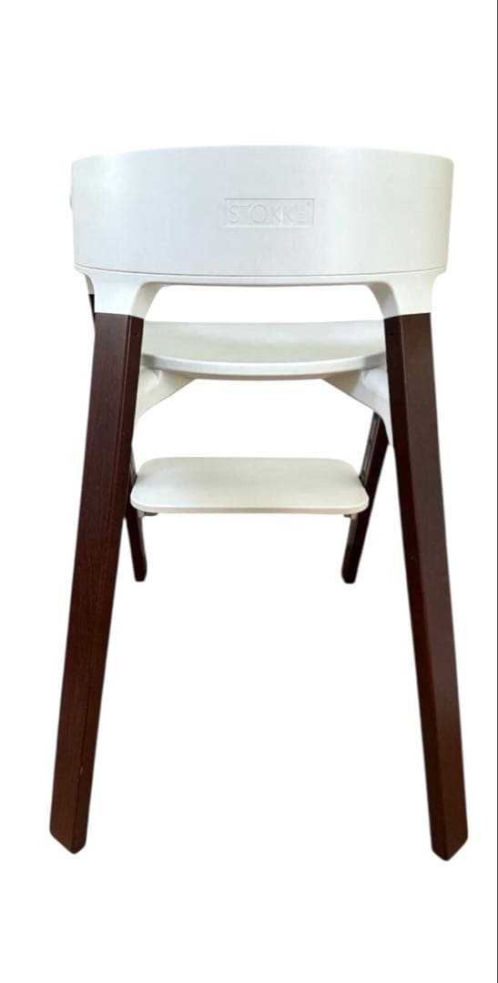 【ストッケ】Stokke ステップス チェア ホワイト/ブラウン