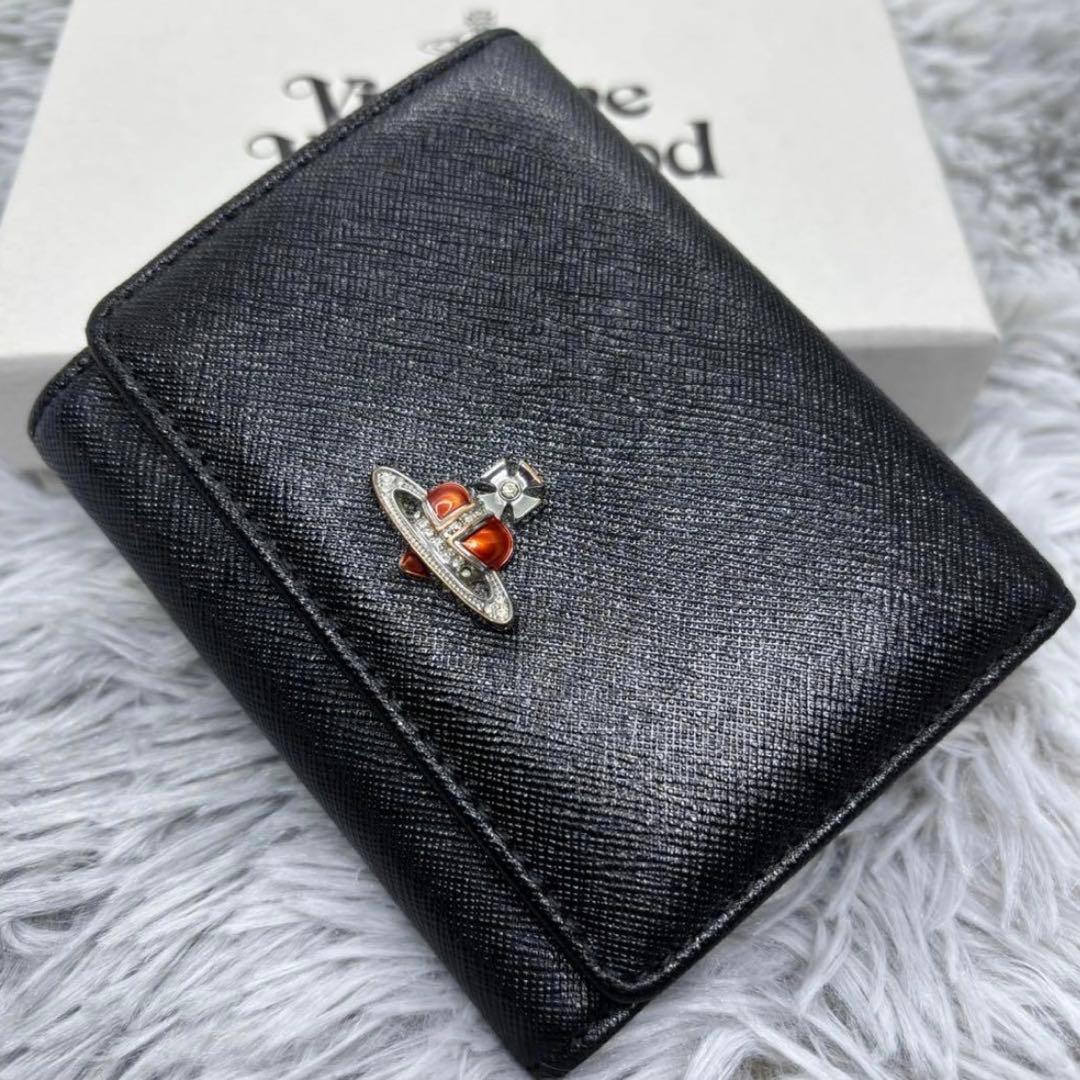 Vivienne Westwood ディアマンテ ハート がま口 3つ折り