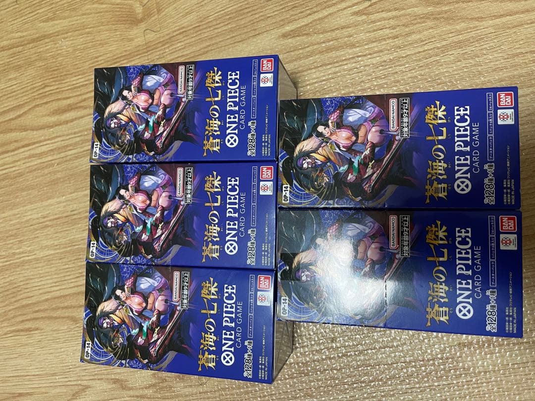 テープ付き】ワンピースカード OP-14 蒼海の七傑 新品未開封　5BOX