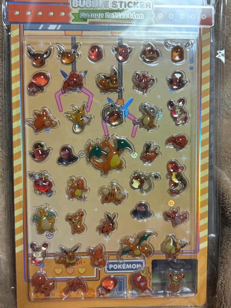 ポケモン立体シール　韓国限定　公式品　ポケモンセンター　バブルステッカー