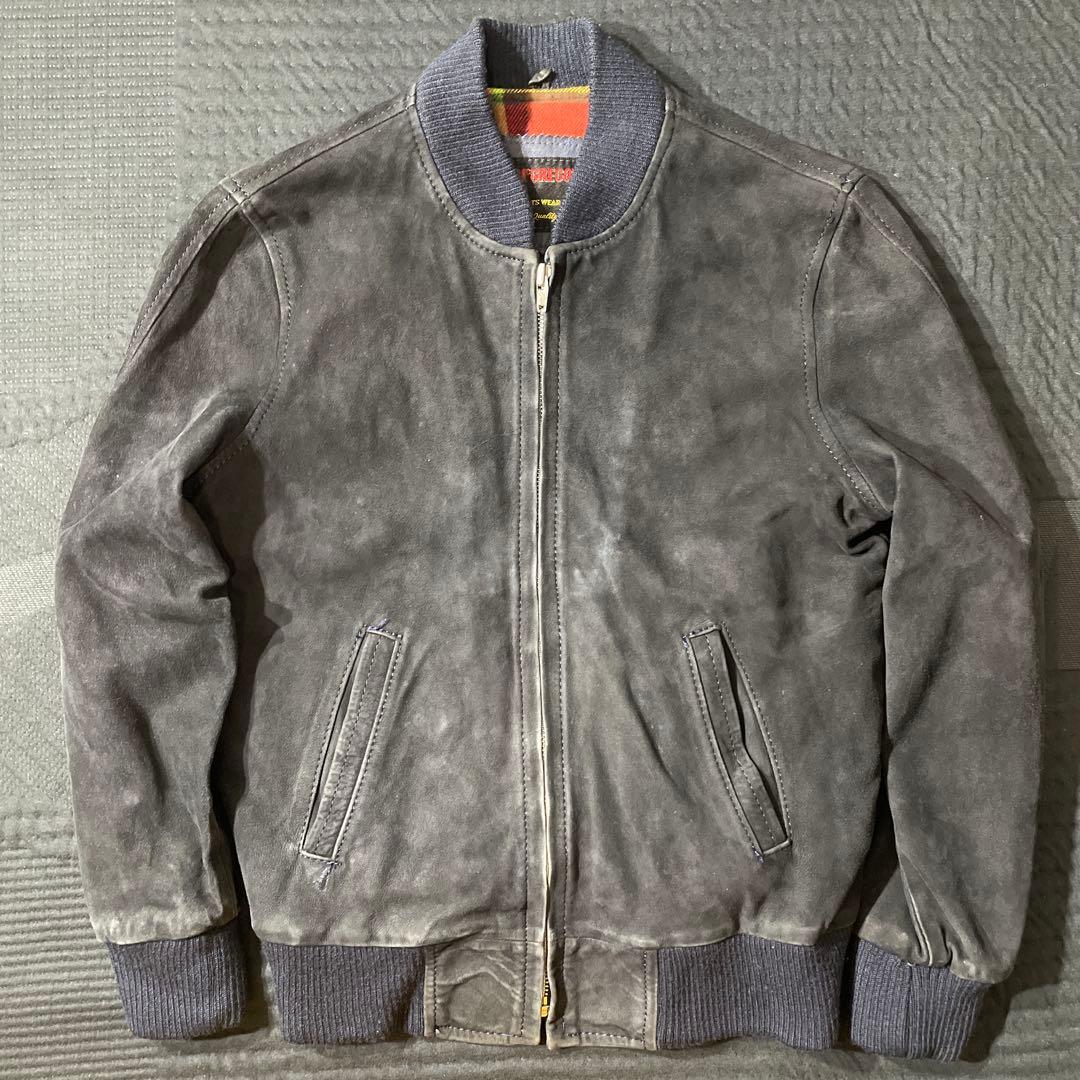 高級希少　McGREGOR sheep suede bomber jacket
