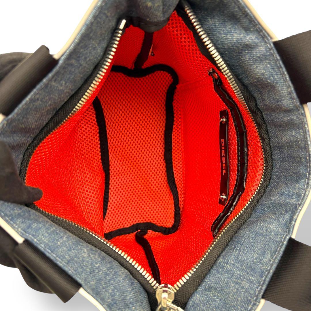 ディーゼル ハンドバッグ トートバッグ 2way 腕掛け 斜め掛け デニム ロゴ