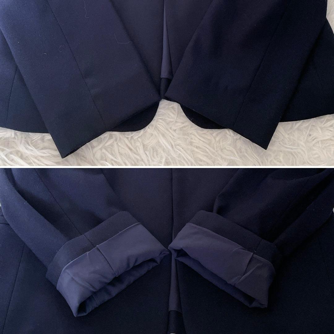 【ナチュラルビューティーベーシック】ノーカラージャケット パンツ セットアップM