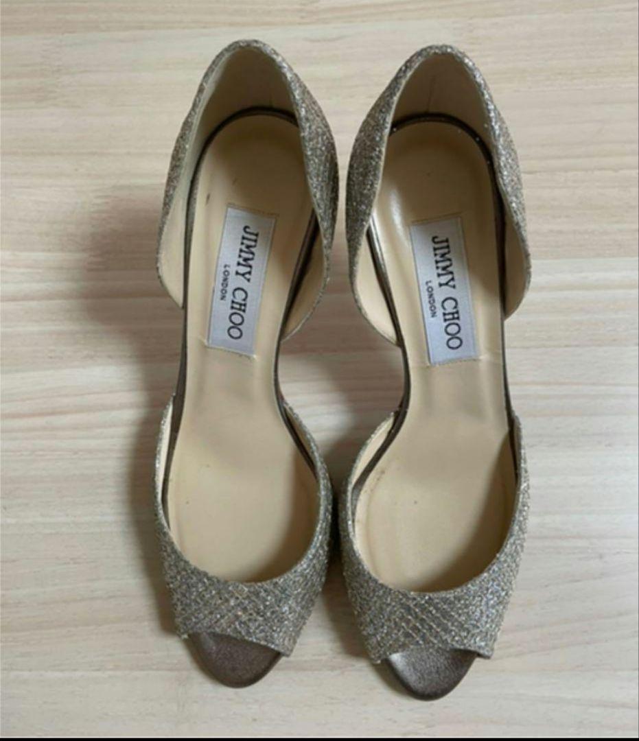 JIMMY CHOO グリッターパンプス 35.5（22.5センチ）