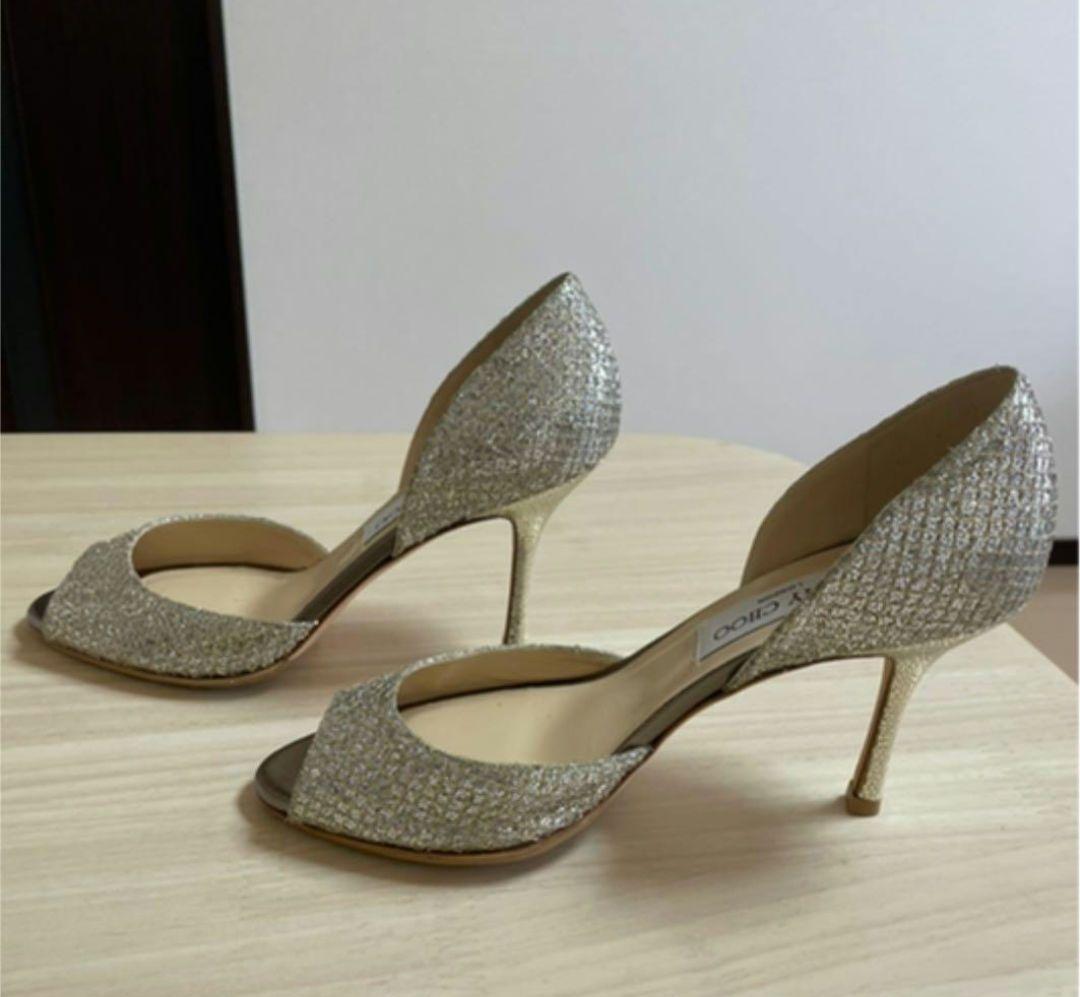 JIMMY CHOO グリッターパンプス 35.5（22.5センチ）