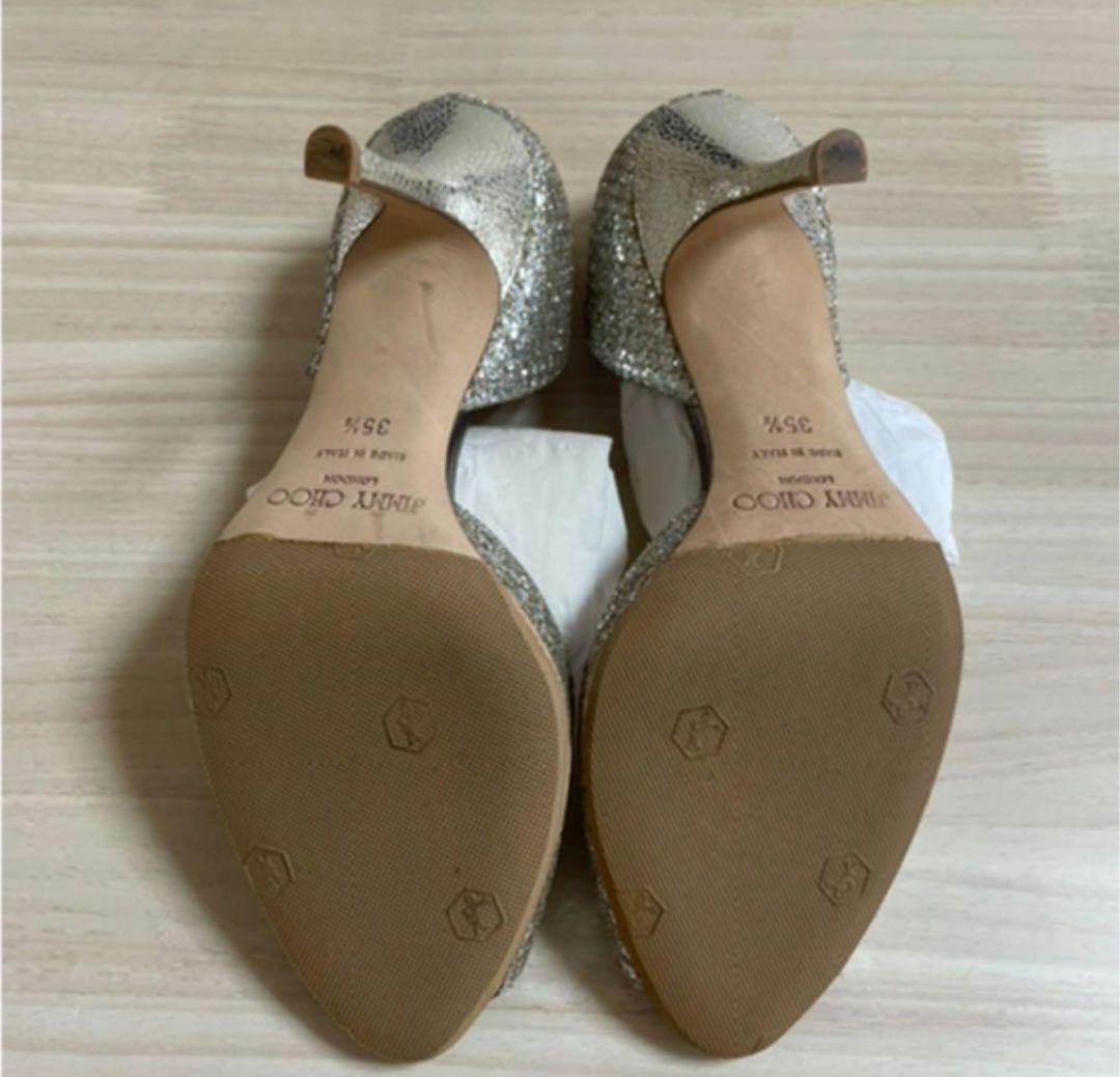 JIMMY CHOO グリッターパンプス 35.5（22.5センチ）