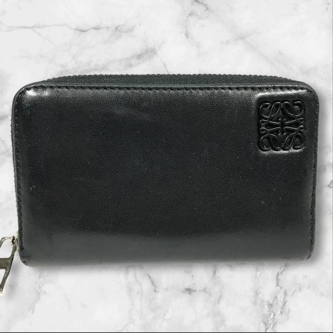 ロエベ LOEWE アナグラム ケース コンパクトウォレット レザー 箱