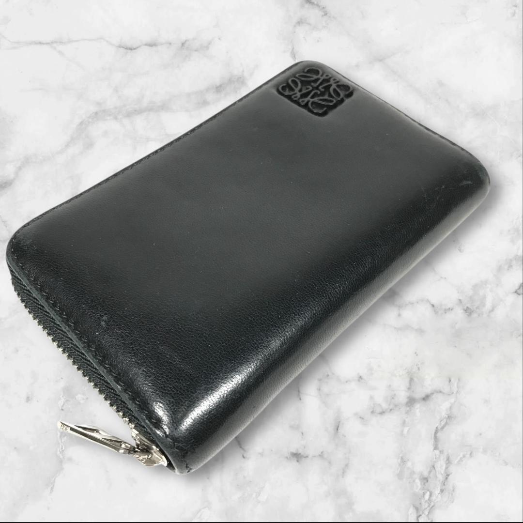 ロエベ LOEWE アナグラム ケース コンパクトウォレット レザー 箱