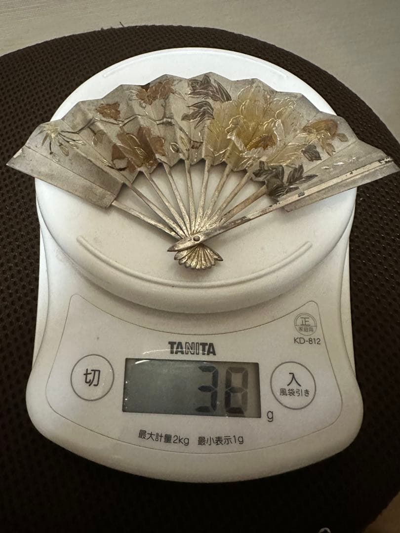 純銀製 扇子