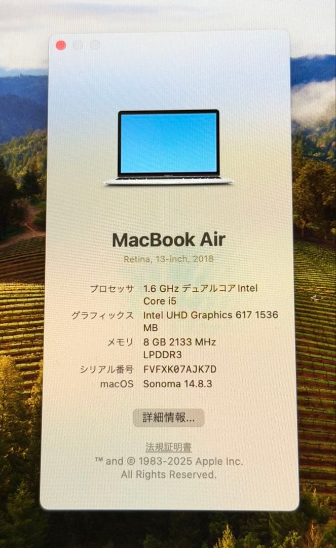MacBook本体 MacBook Air 2018