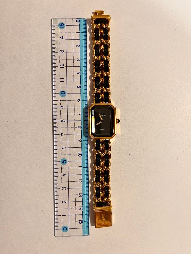 CHANEL SWISS 腕時計 ゴールド/ブラック S