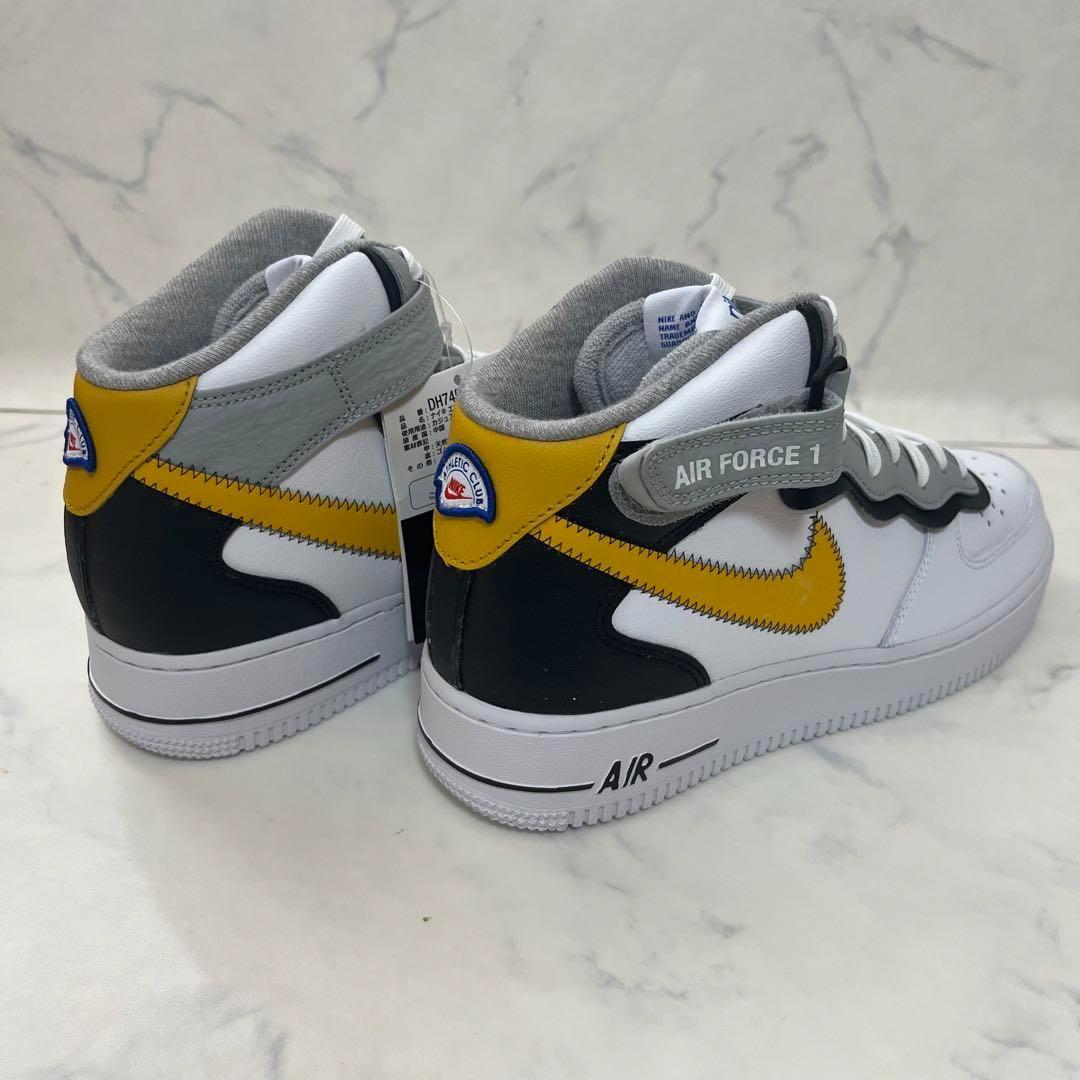 ナイキ エアフォース1 ミッド ホワイト ダーク サルファー アスレチック