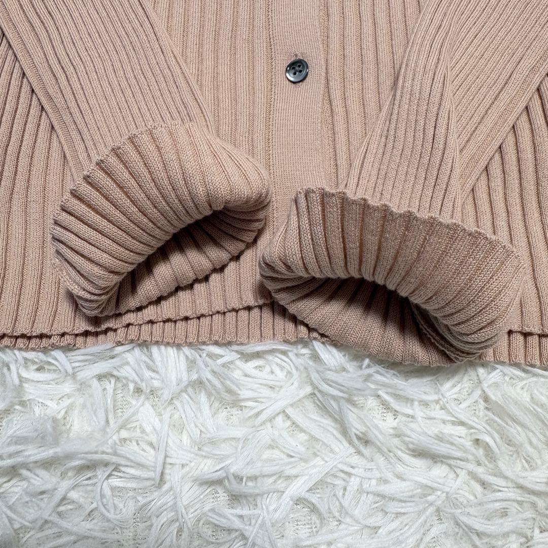 【極美品】イエナ 2025SS イタリア糸RIBVネックカーディガン 洗濯可能