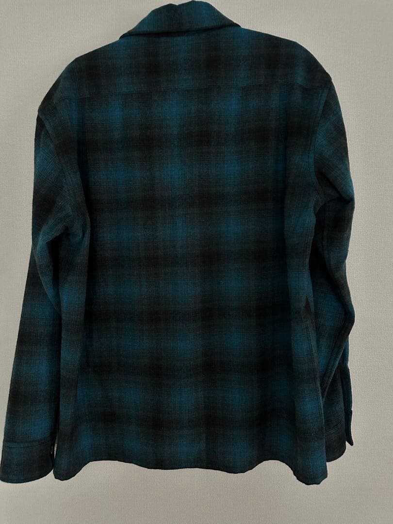 美品★FJ監修 BACK NUMBER ボードシャツ ブルー オンブレ　ブルー