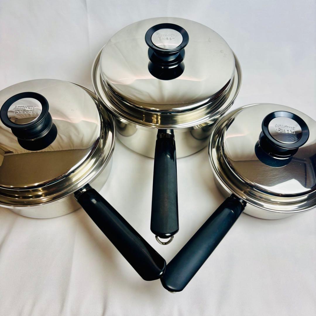 アムウェイ クイーン ソースパン3点セット 未使用